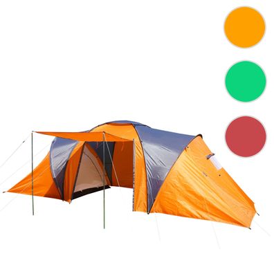 Campingzelt Loksa, 6-Mann Zelt Kuppelzelt Igluzelt Festival-Zelt, 6 Personen