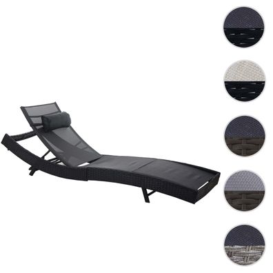 Sonnenliege Savannah, Relaxliege Gartenliege Liege, Poly-Rattan