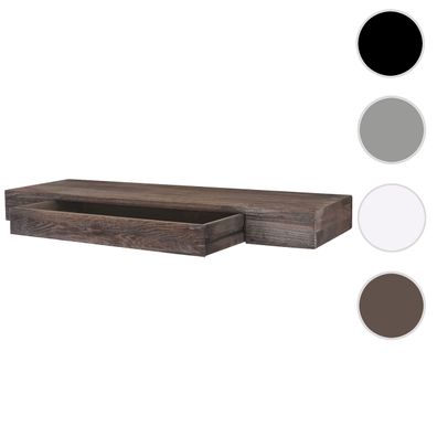 Wandregal Oise, Hängeregal Regal, 80cm Schublade
