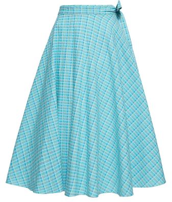 Queen Kerosin Damen Wickelrock Karo QKU47035