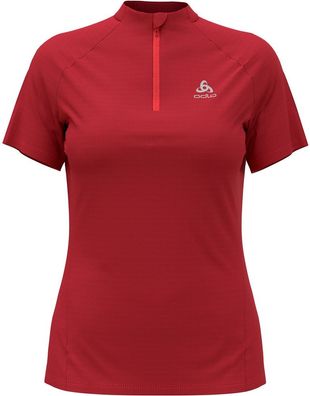 Odlo Damen T-Shirt S/S 1/2 Zip Essential Trail 313801
