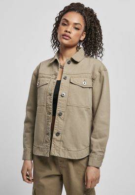 Urban Classics Damen Ladies Oversized Shirt Jacket TB4366