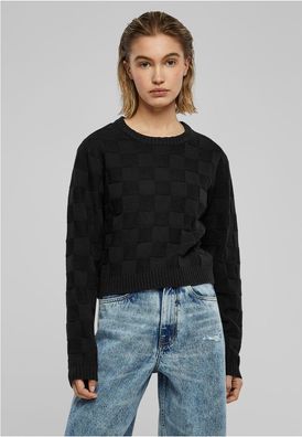 Urban Classics Damen Ladies Check Knit Sweater TB6138