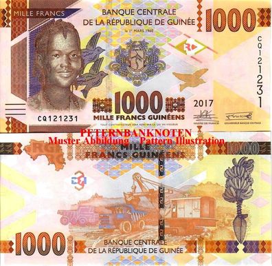 Guinea / Guinee 1000 Francs 20.17 Unc. P 48 6100#
