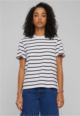 Urban Classics Damen T-Shirt Ladies Striped Boxy Tee TB6059