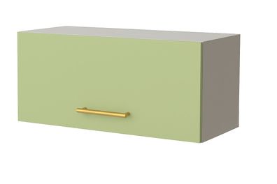 Klapphängeschrank 80cm Salbeigrün Küchenschrank SOFT CLOSE flach