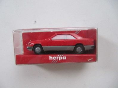1.87 Herpa 2064/020640 MB 300 CE COUPÉ rot UNI - neu+ungeöffnet