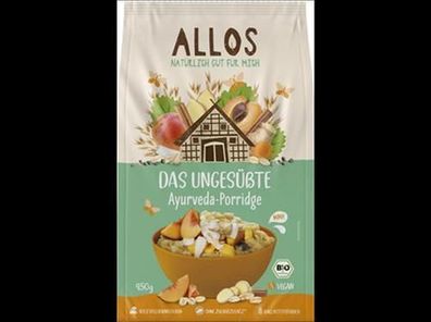 Allos 3x Das Ungesüßte Ayurveda-Porridge 450g