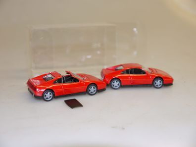 1:87 Herpa 025300 2 Stück Ferrari 348: Targa + geschlossen, neuw./ovp