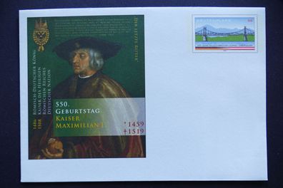 Bund Sonderumschlag MiNr. 2345 Uso 176 - Kaiser Maximilian - postfrisch** (GB 2003)
