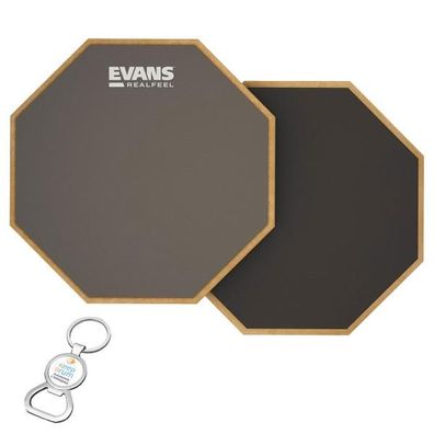 Evans RF-6D Practice Pad Übungspad Doppelseitig 6 Zoll mit Flaschenöffner