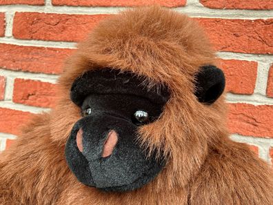 Kösen 2010 Gorilla Affe Babyaffe sitzend Braun Plüschtier Stofftier 40cm NEU2