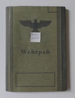 Otto Kuhnert Zwickau Wehrpaß 1943