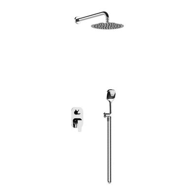 ECOLAM Unterputz Set Duschsystem Handbrause Armatur Dusche Regendusche Clever Chrom