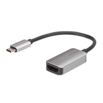 USB Adapter, USB-C Stecker > HDMI 4K Buchse (grau/schwarz)