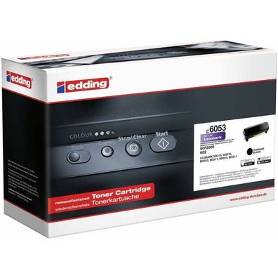 edding EDD-6053 schwarz Toner ersetzt Lexmark 60F2000