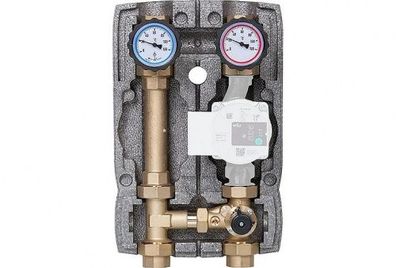 Evenes Heizkreisset Easyflow DN25 R1" mit Isolierung 3-Wege-Mischer Pumpengruppe