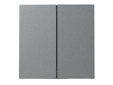 Taster McPower ''Shallow'' 2-fach, 250V 10A, UP, Steckanschluss, anthrazit