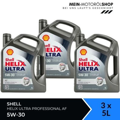 Shell Helix Ultra Professional AF 5W-30 3x5 Liter