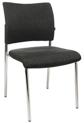 Besucherstuhl Visit 10 Polster anthrazit 2er Set