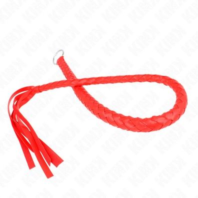 KINK – Schlangenpeitsche mit rotem Handring 65 cm