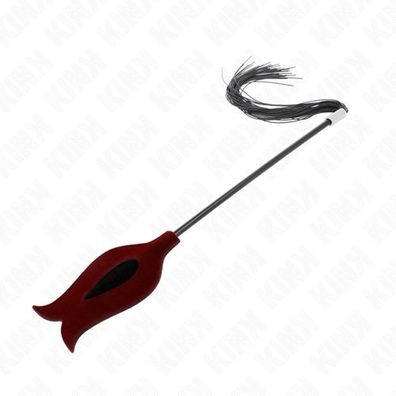 KINK – Rosenform-Quastenpeitsche aus Silikon 45 cm