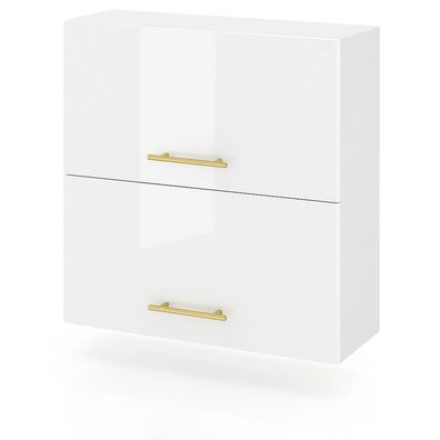 Klapphängeschrank 60cm Weiß Hochglanz Küchenschrank SOFT CLOSE