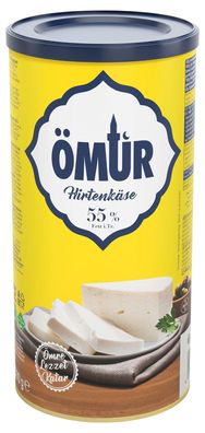 Ömür klassischer Hirtenkäse 3x 800g 55% Fett i. Tr. Kuhkäse Weichkäse 100% Kuhmilch