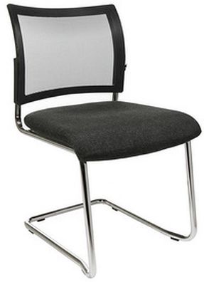 Besucherstuhl Freischwinger Visit 20 Netz 2er Set anthrazit