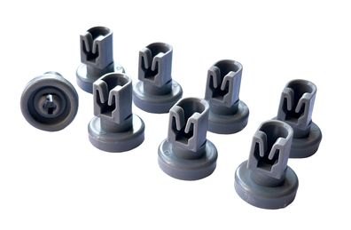 8 Korbrollen Oberkorb Für AEG Favorit Privileg Spülmaschine Geschirrspüler 25mm