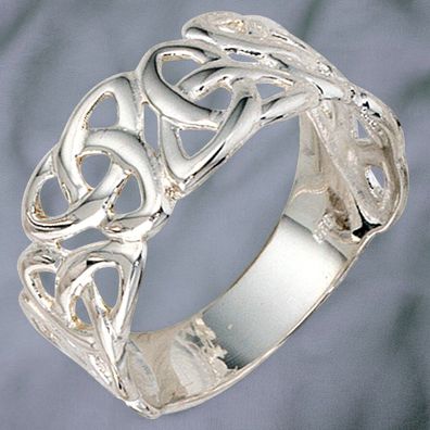 Damen Ring breit 925 Sterling Silber Silberring