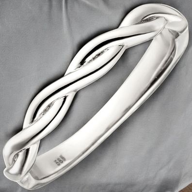 Damen Ring geflochten 585 Gold Weißgold Weißgoldring