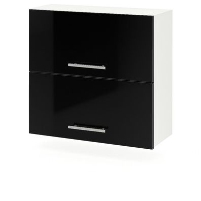 Klapphängeschrank 60cm Schwarz Hochglanz Küchenschrank SOFT CLOSE