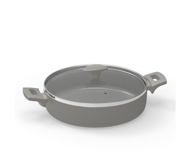 Michelino Alythia Servierpfanne mit Glasdeckel - 28 cm in Grau