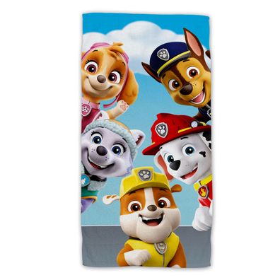 Paw Patrol Baumwolle Strandtuch Frottee Badetuch mit Premium Druck, 70x140 cm