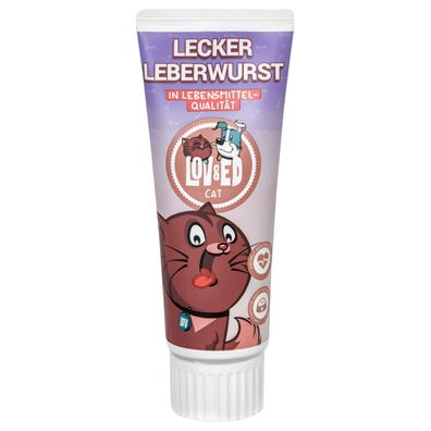 Lov&Ed Lecker Leberwurst für Katzen, 75g - Lebensmittelqualität