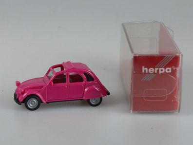 1:87 Herpa (020824) Citroen 2CV Ente lila, Dach geschlossen - NEU