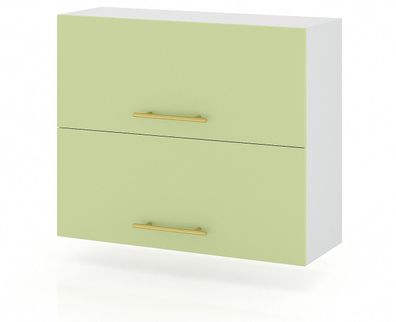 Klapphängeschrank 80cm Salbeigrün Küchenschrank SOFT CLOSE