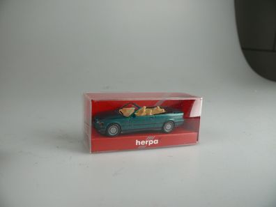 1:87 Herpa 031387 BMW 325i Cabrio grün-met., neuw./ovp