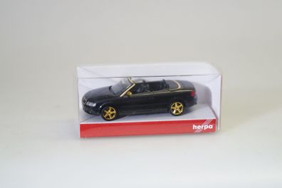 1:87 Herpa Somo Audi Cabrio schwarz Sonderfelgen, neuw./ovp