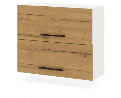 Klapphängeschrank 80cm Goldkraft Eiche Küchenschrank SOFT CLOSE