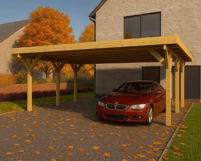 Doppelcarport KVH 6 x 5 m