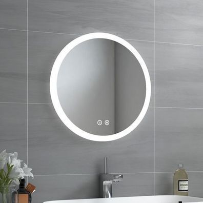 EMKE® Badspiegel Rund LED Beleuchtung Touch Beschlagfrei Wandspiegel Ø50/60/70/80 cm