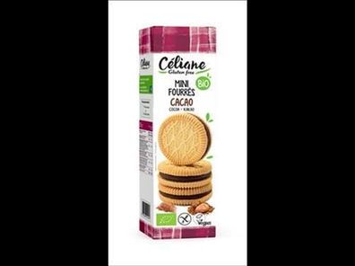 Céliane 6x Doppelter Kekse mit Kakaofüllung Glutenfrei 125g