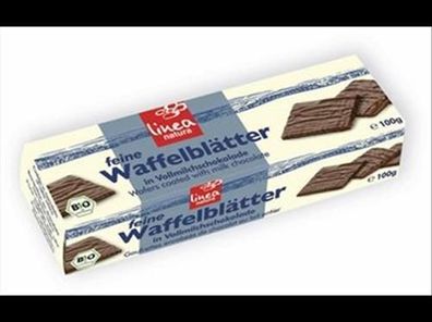 Linea Natura 6x Linea natura Vollmilch Waffelblätter 100g