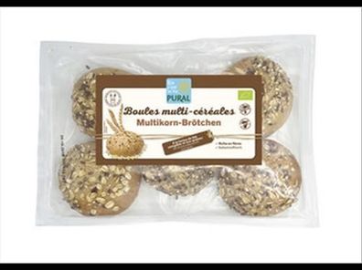 Pural 6x Multikorn Brötchen zum Aufbacken 5x55g