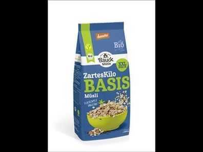 Bauck Mühle 6x Basis Müzli Das zarte Kilo Demeter 1000g