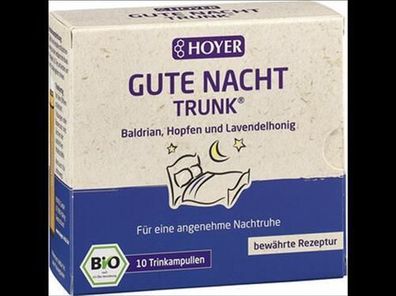 HOYER 3x Gute Nacht-Trunk Trinkampullen 100ml