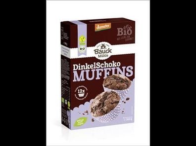 Bauck Mühle 6x Dinkel Muffins Schoko Demeter 300g