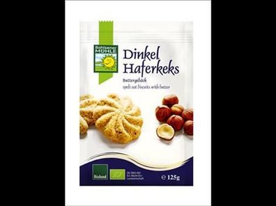 Bohlsener Mühle 6x Dinkel-Haferkeks 125g